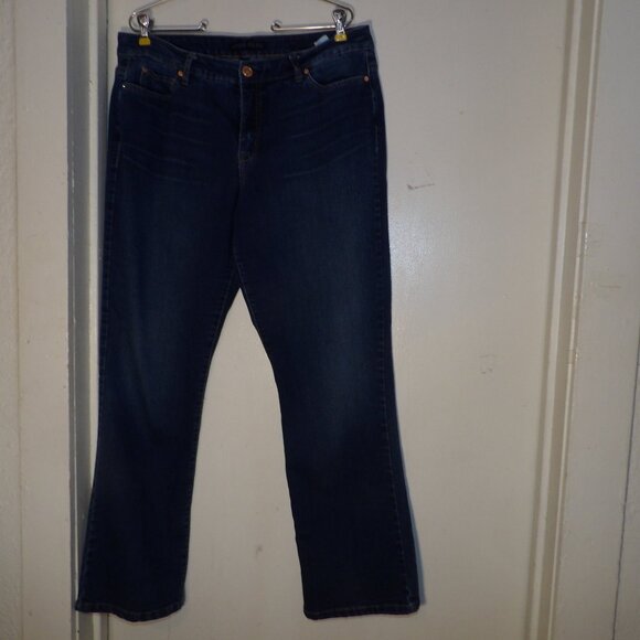 Code Bleu Mid Rise Boot Cut Jeans Sz 16 - Picture 1 of 6